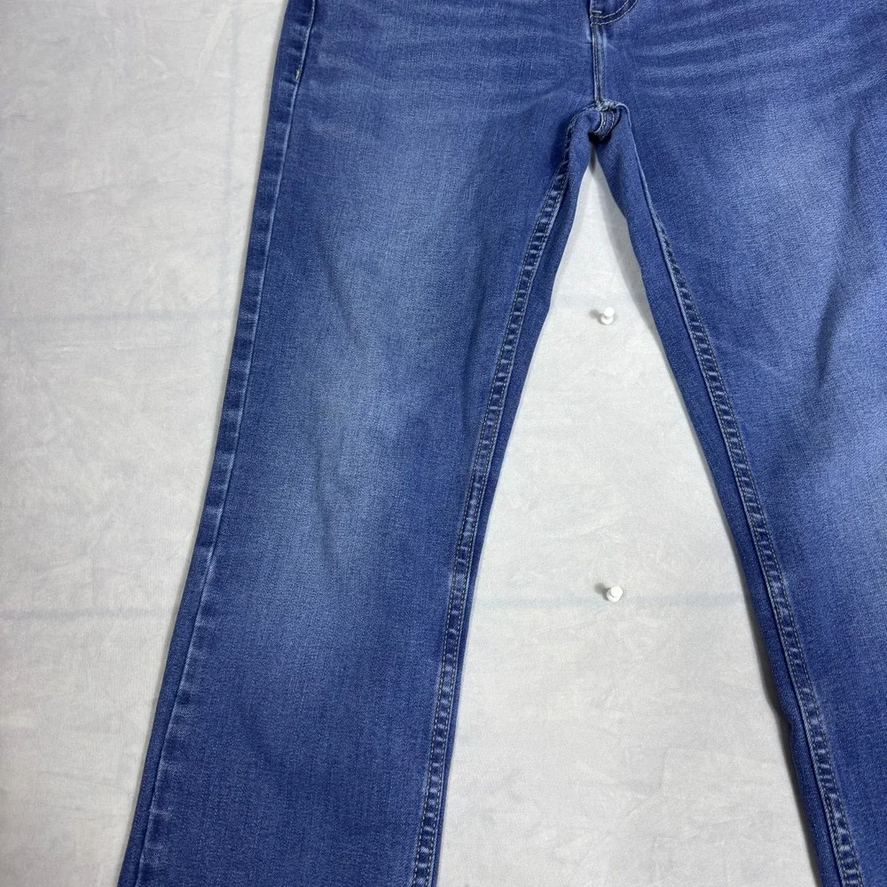 Levi's 511 Mens Straight Jeans Blue Denim‎ 5-Pocket Classic Whiskering Size 18R